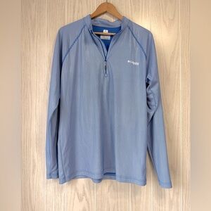 Columbia PFG Blue Omni Freeze Zero Long Sleeve Size M LNC